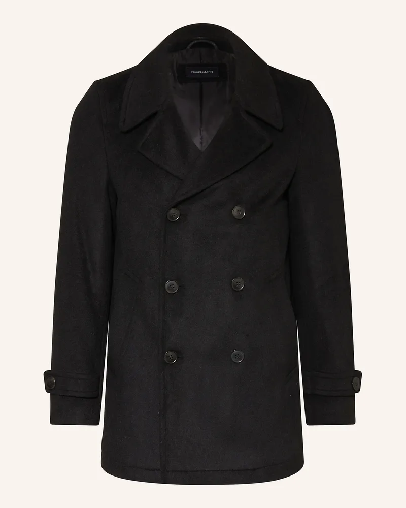 Strokesman's Cabanmantel schwarz Schwarz