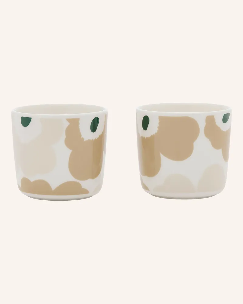 Marimekko 2er-Set Becher Unikko beige Beige