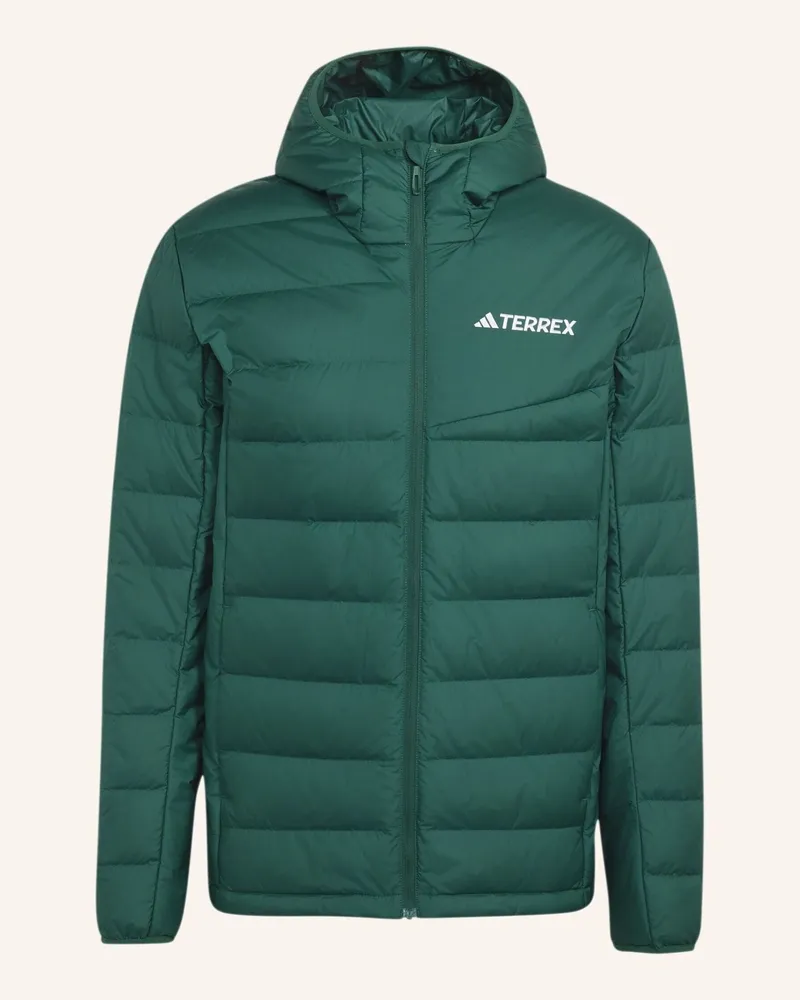 adidas Terrex Multi Light Down Climawarm Kapuzenjacke gruen Grün
