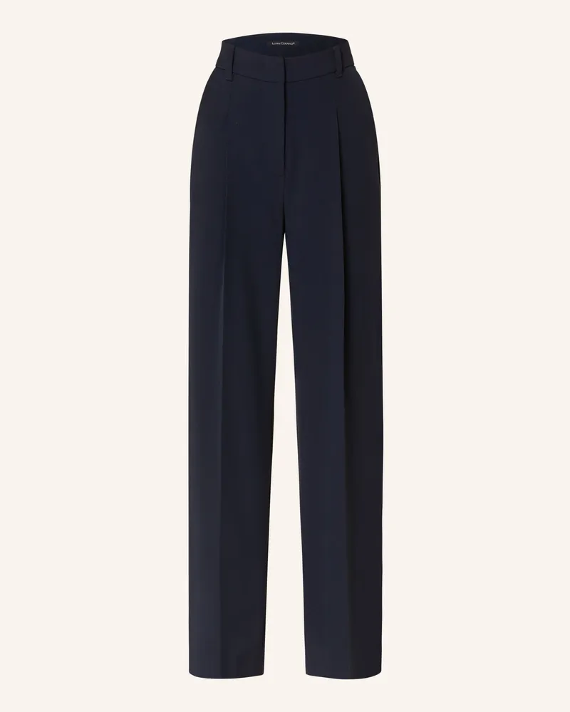Luisa Cerano Marlenehose blau Dunkelblau