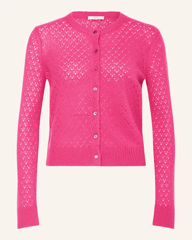 lilienfels Strickjacke aus Cashmere Pink