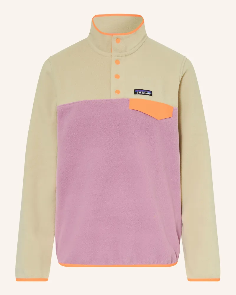 Patagonia Fleece-Troyer Snap lila Beige