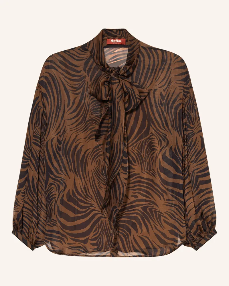 Max Mara Schluppenbluse Ballata braun Braun