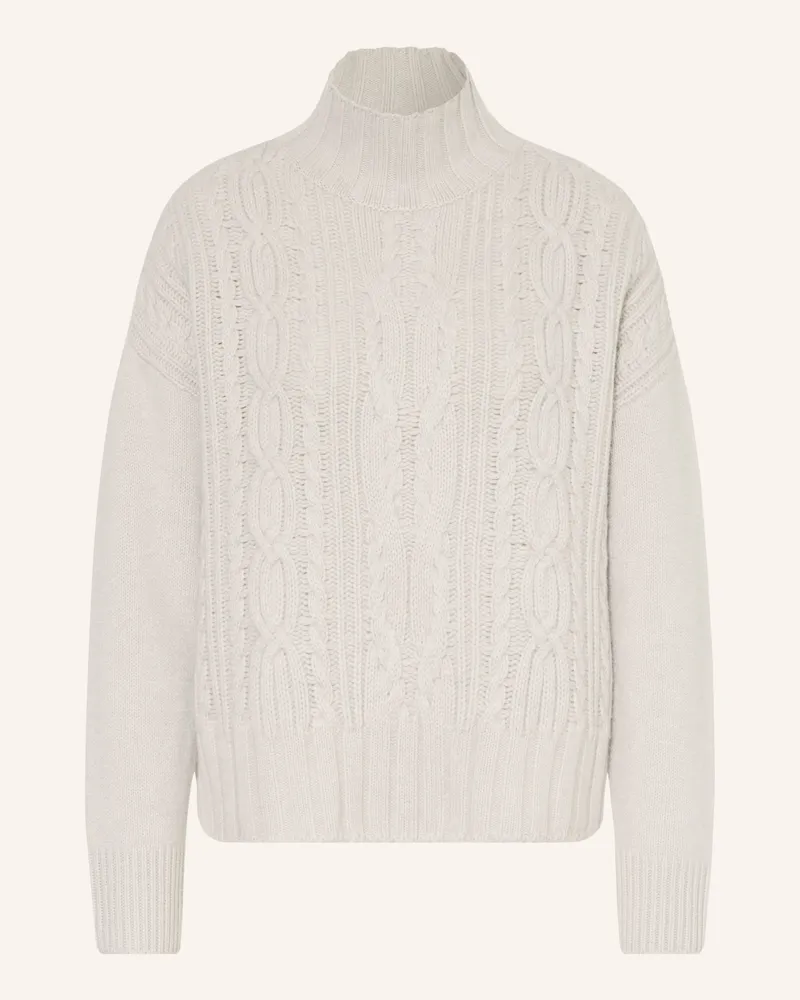 Darling Harbour Pullover Mit Cashmere weiss Hellgrau