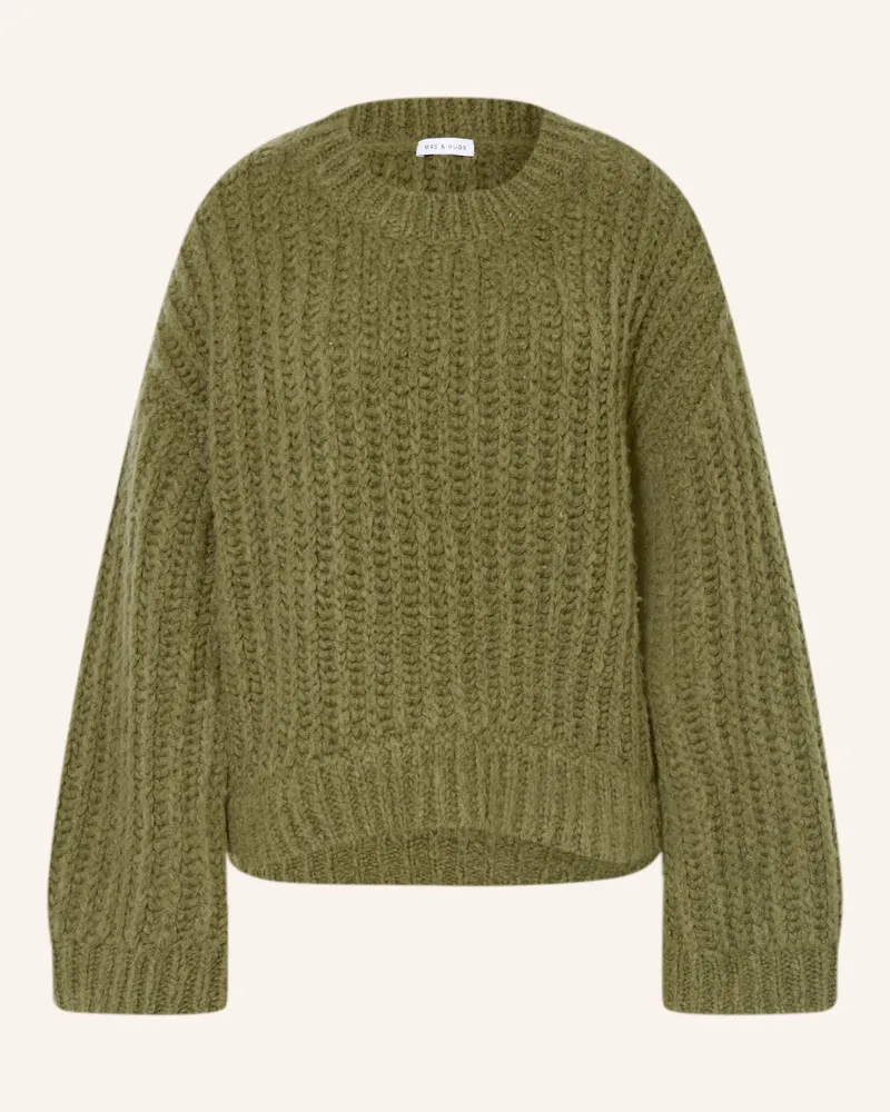 Mrs & HUGS Pullover gruen Oliv