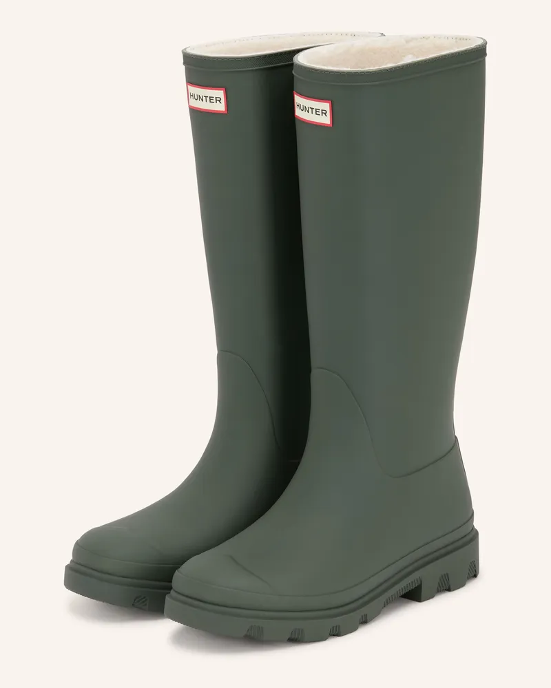 Hunter Stiefel Downpour Tall gruen Oliv