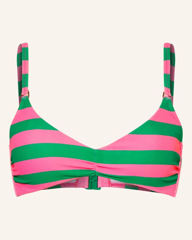 watercult Bralette-Bikini-Top Stripe Energy rosa Pink