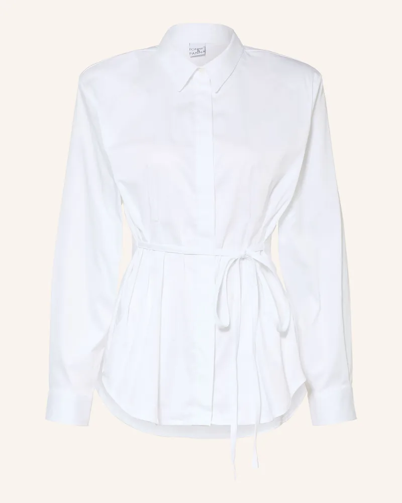 tonno e panna Hemdbluse weiss Weiss