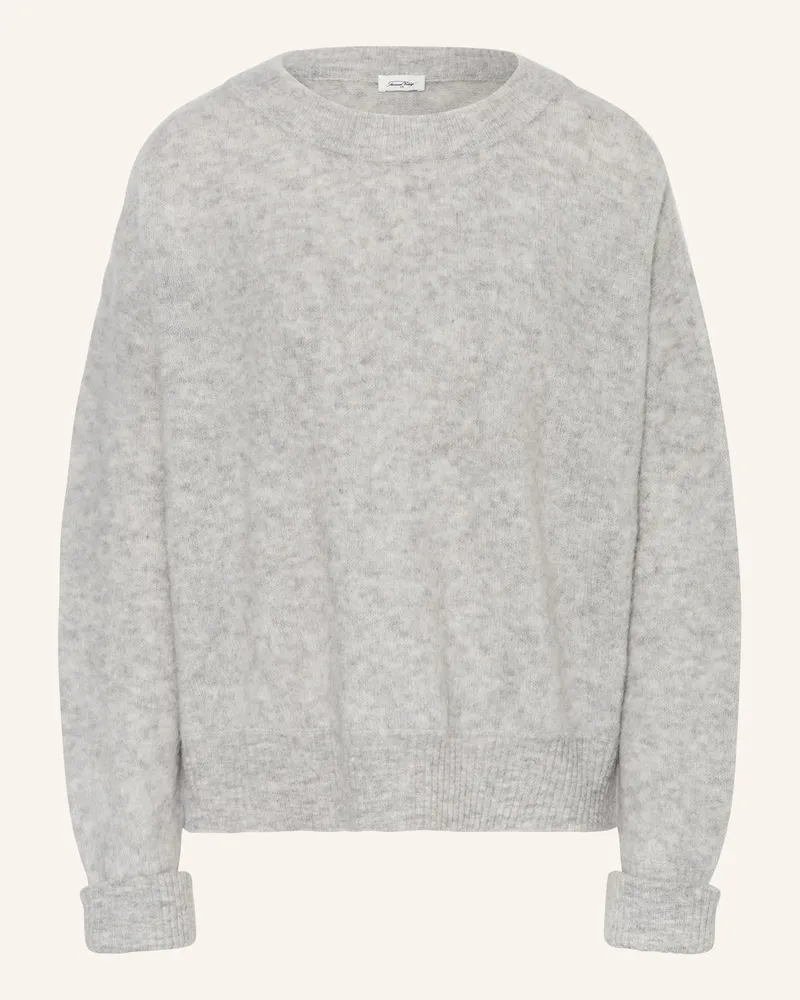 American Vintage Pullover Vitow Mit Alpaka grau Hellgrau