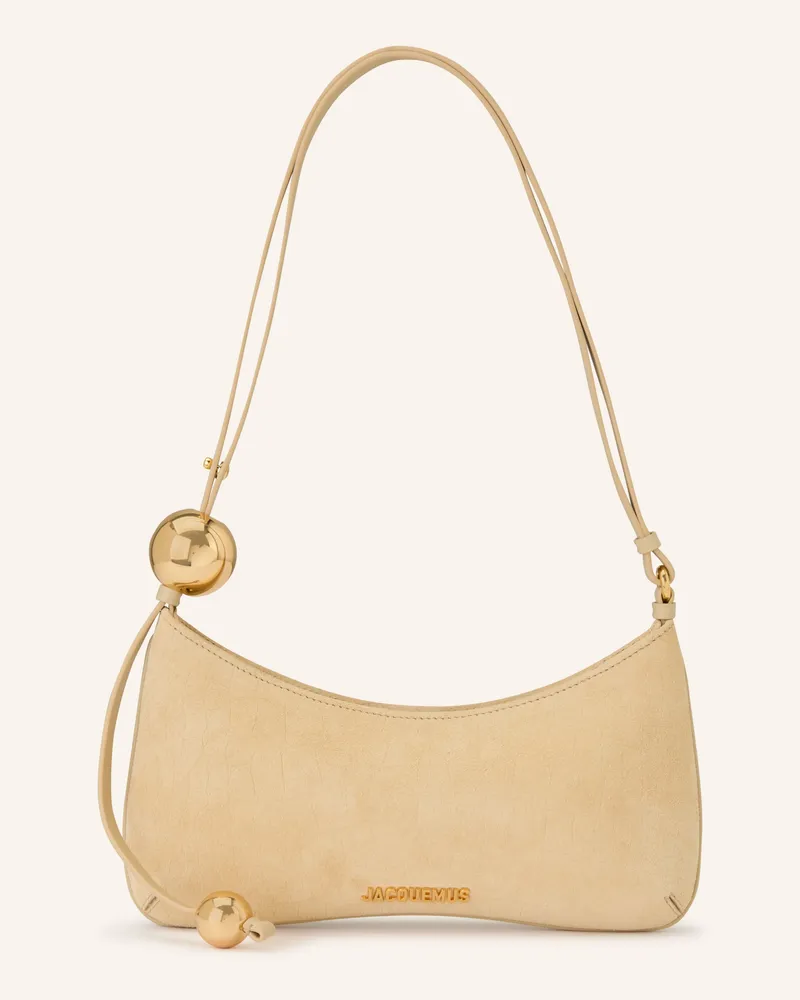 Jacquemus Schultertasche LE BISOU PERLE Ecru