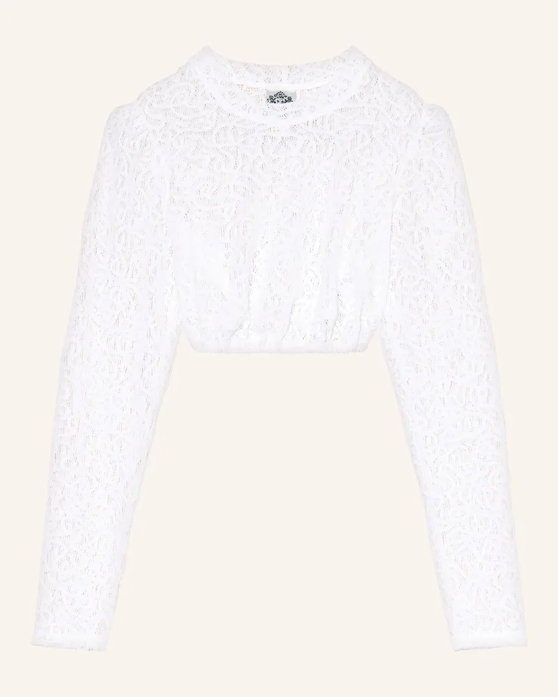 Hammerschmid Dirndlbluse Alina Aus Spitze weiss Weiss