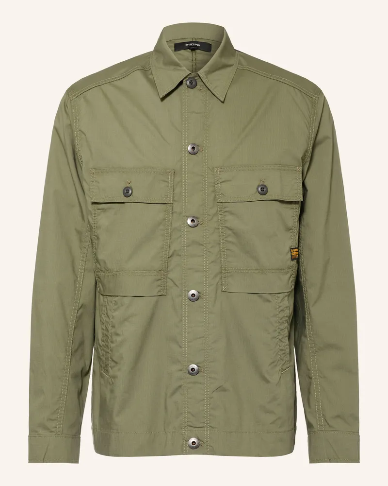 G-STAR RAW Overshirt Mosa gruen Oliv