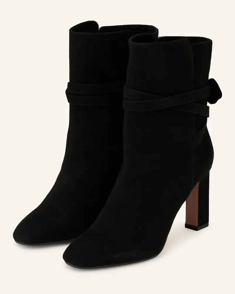 Aquazzura Stiefeletten VERY BOW TIE Schwarz
