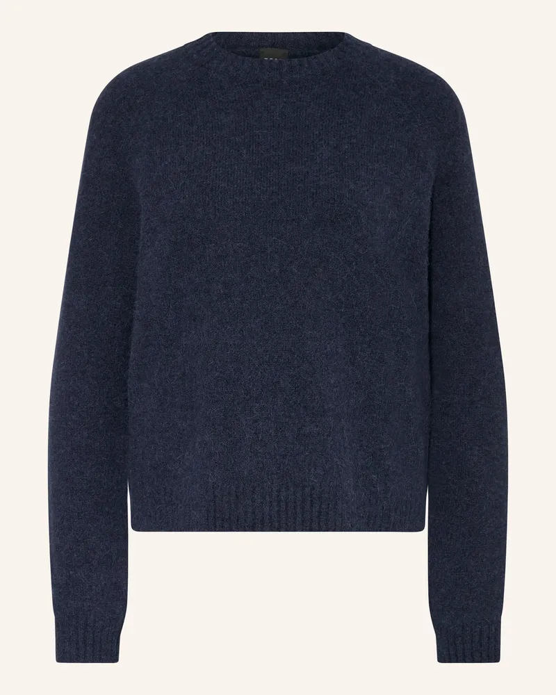 HUGO BOSS Pullover FEBISAN mit Alpaka Dunkelblau