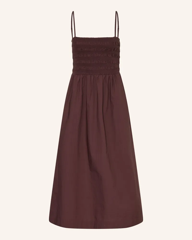Marc O'Polo Kleid rot Dunkelbraun