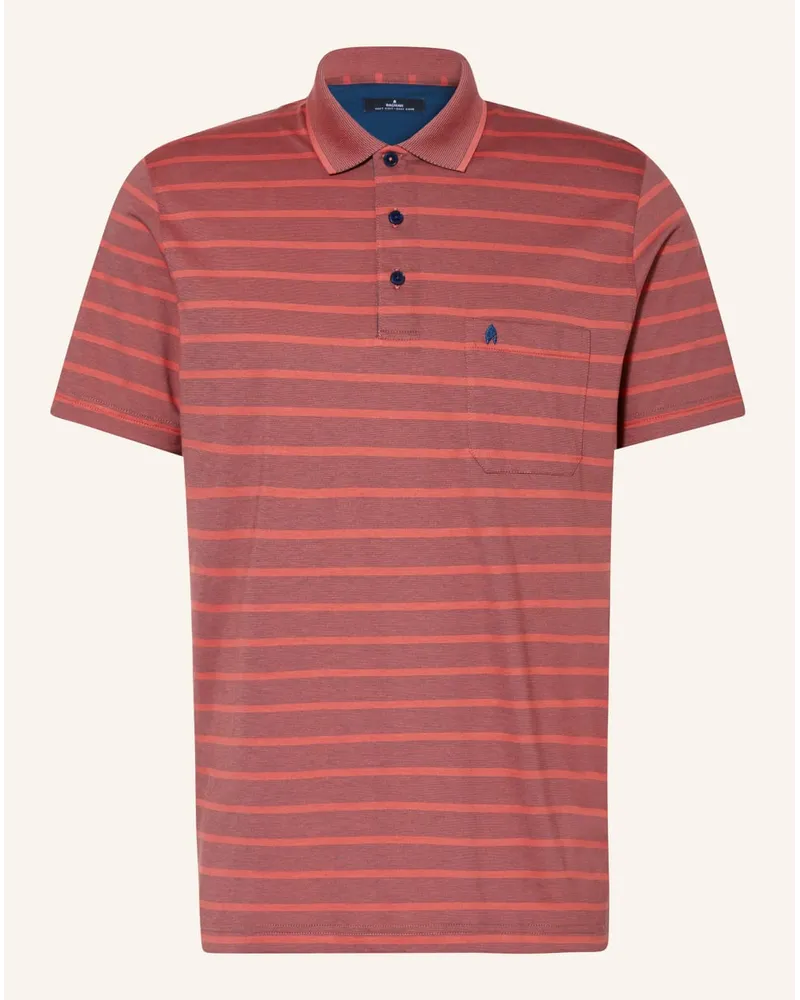 Ragman Jersey-Poloshirt Rot