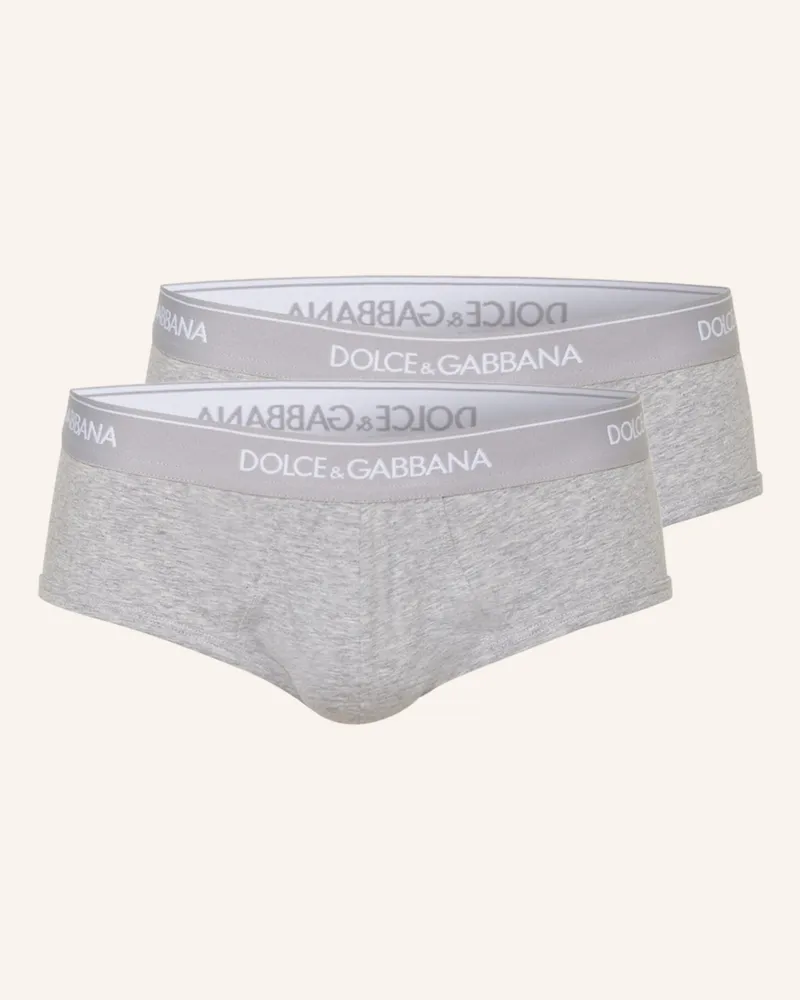 Dolce & Gabbana 2er-Pack Slips Hellgrau