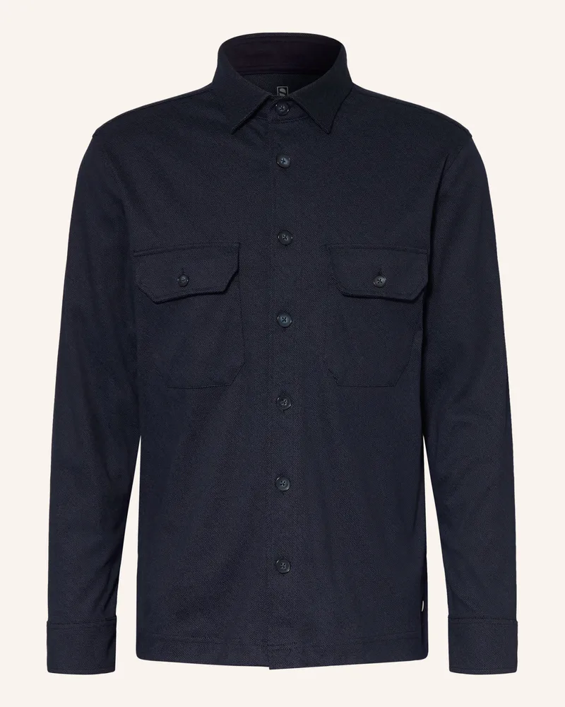 DESOTO Overjacket Aus Jersey blau Dunkelblau