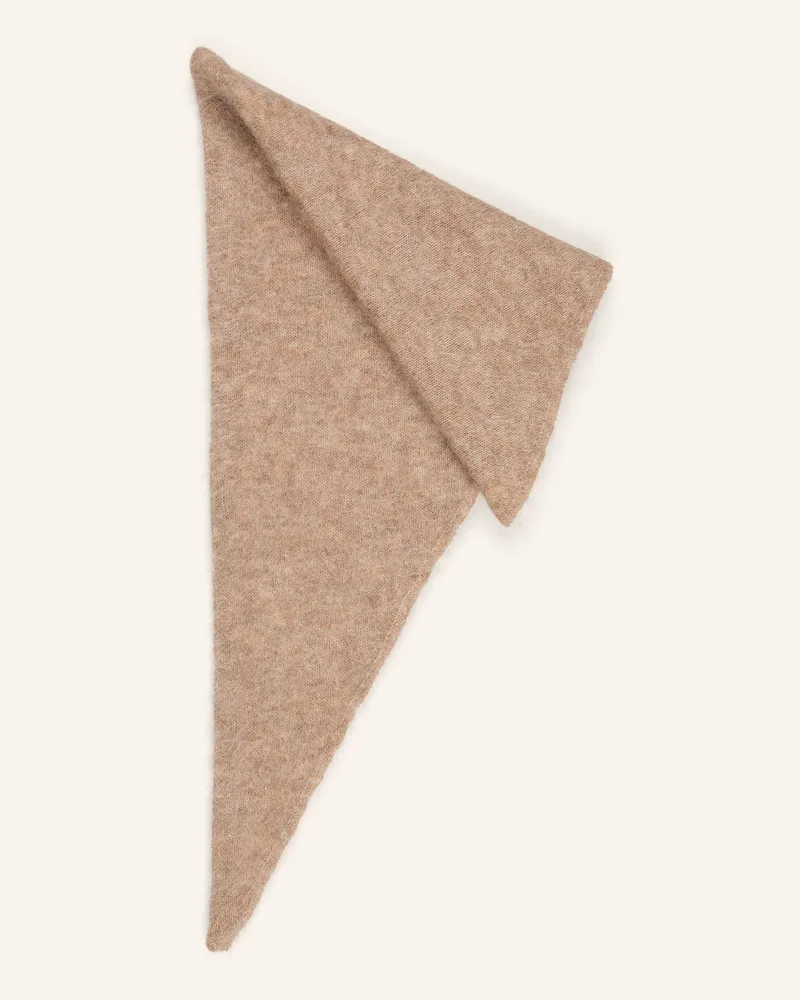 Claudie Pierlot Dreieckstuch Mit Mohair braun Camel