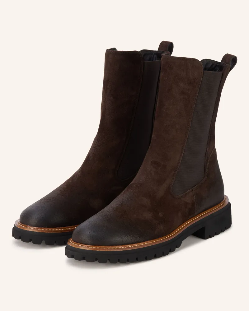 paul green Chelsea-Boots braun Dunkelbraun