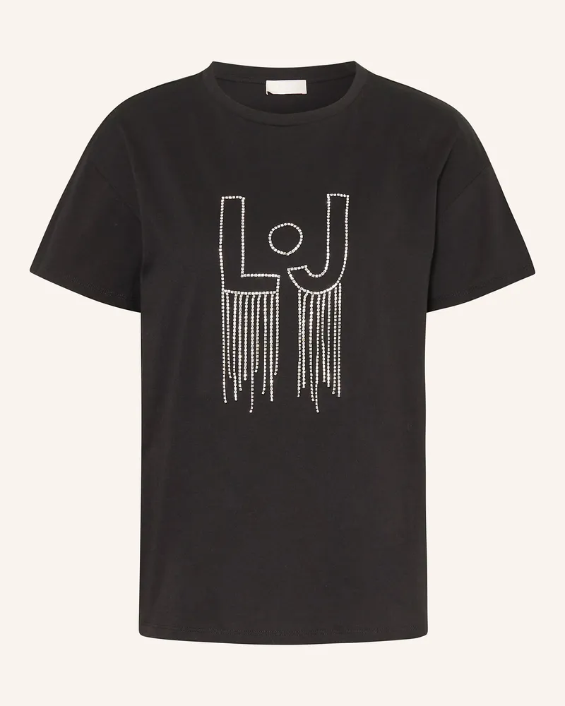 Liu Jo T-Shirt mit Schmucksteinen Schwarz