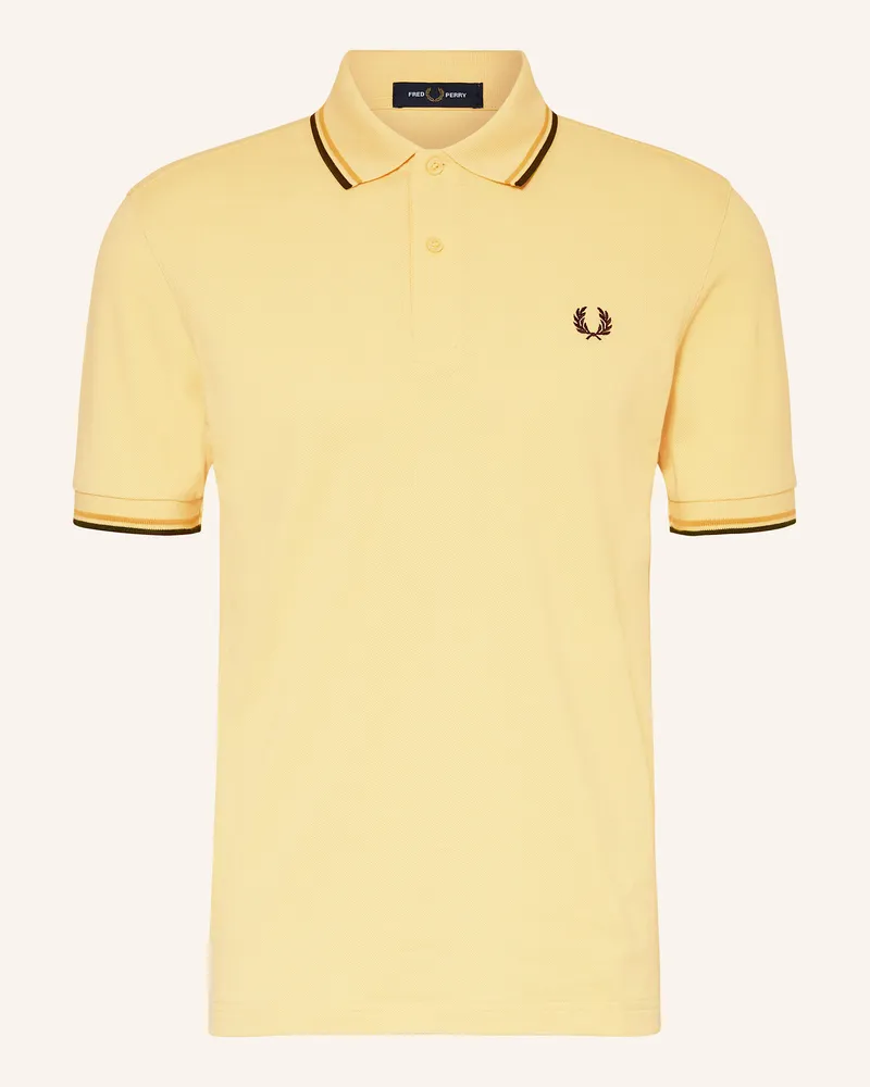 Fred Perry Piqué-Poloshirt Gelb