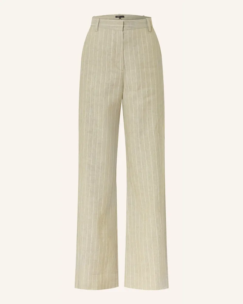 Maje Marlenehose Mit Leinen gruen Oliv