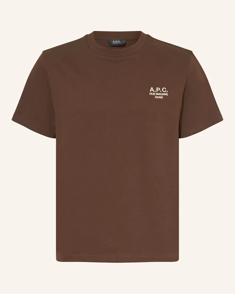 A.P.C. T-Shirt Dunkelbraun