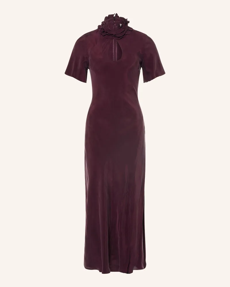 Claudie Pierlot Kleid Mit Rüschen lila Dunkellila