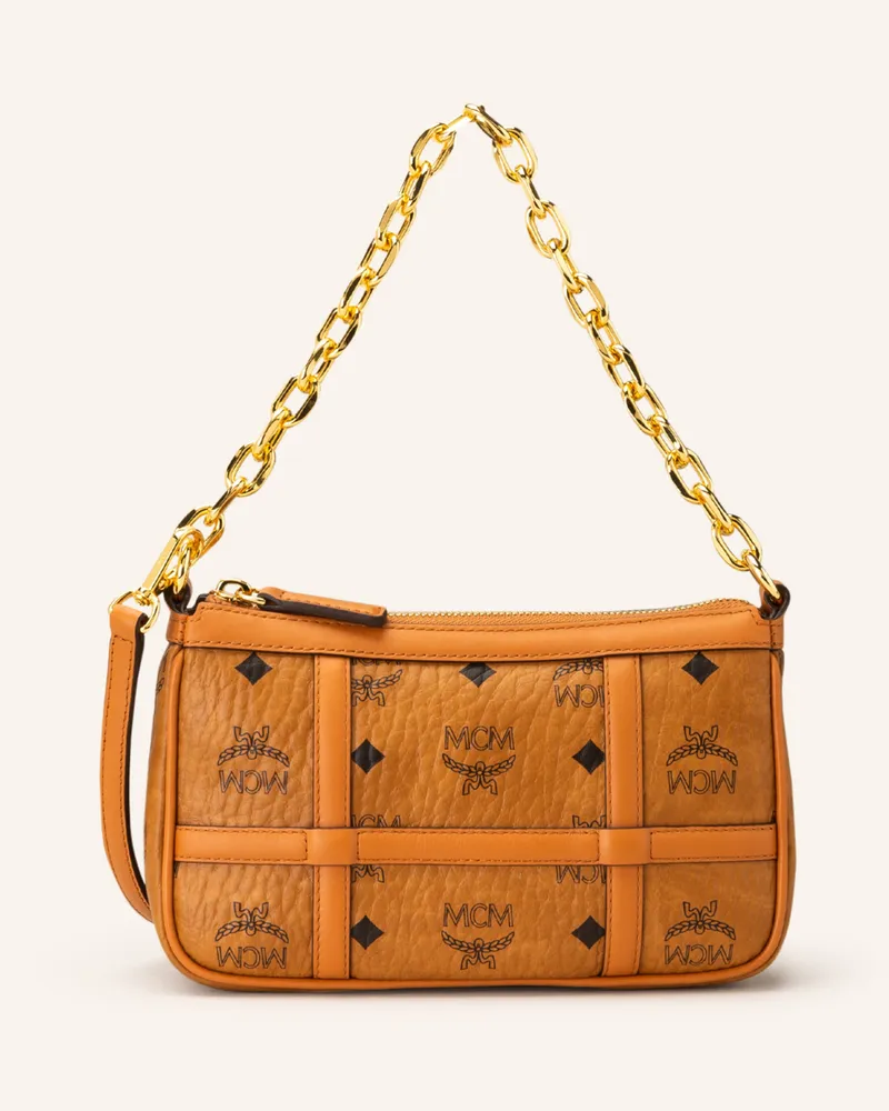 MCM Umhängetasche VERITAS Cognac