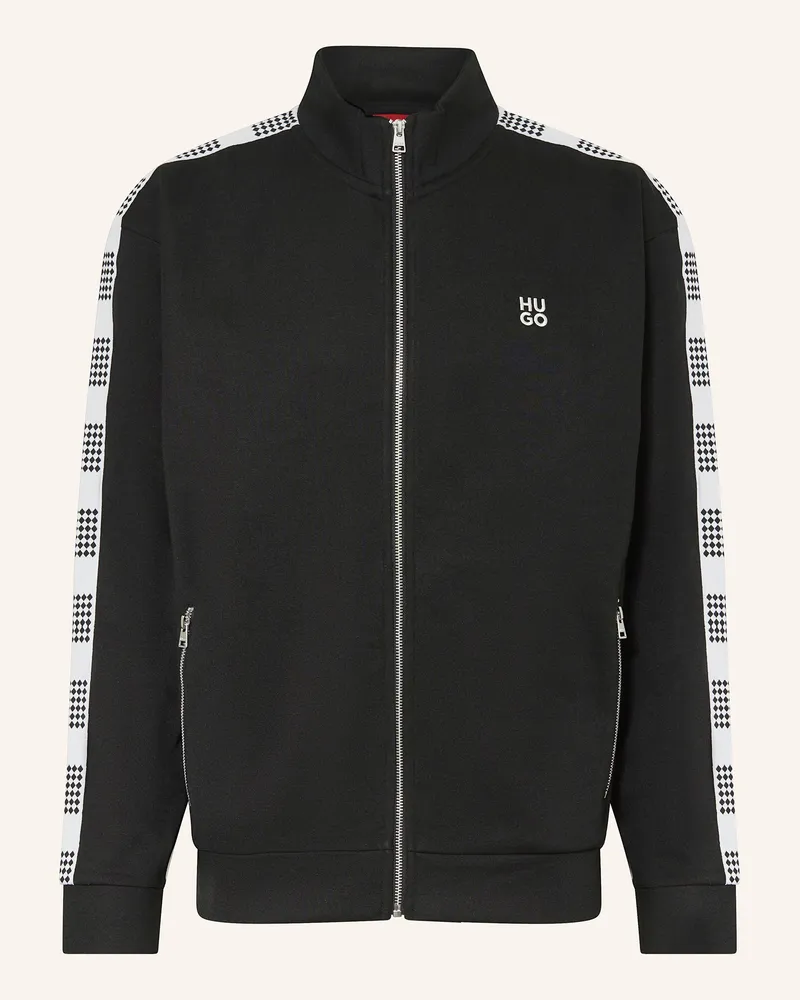 HUGO BOSS Sweatjacke DUSINO Schwarz