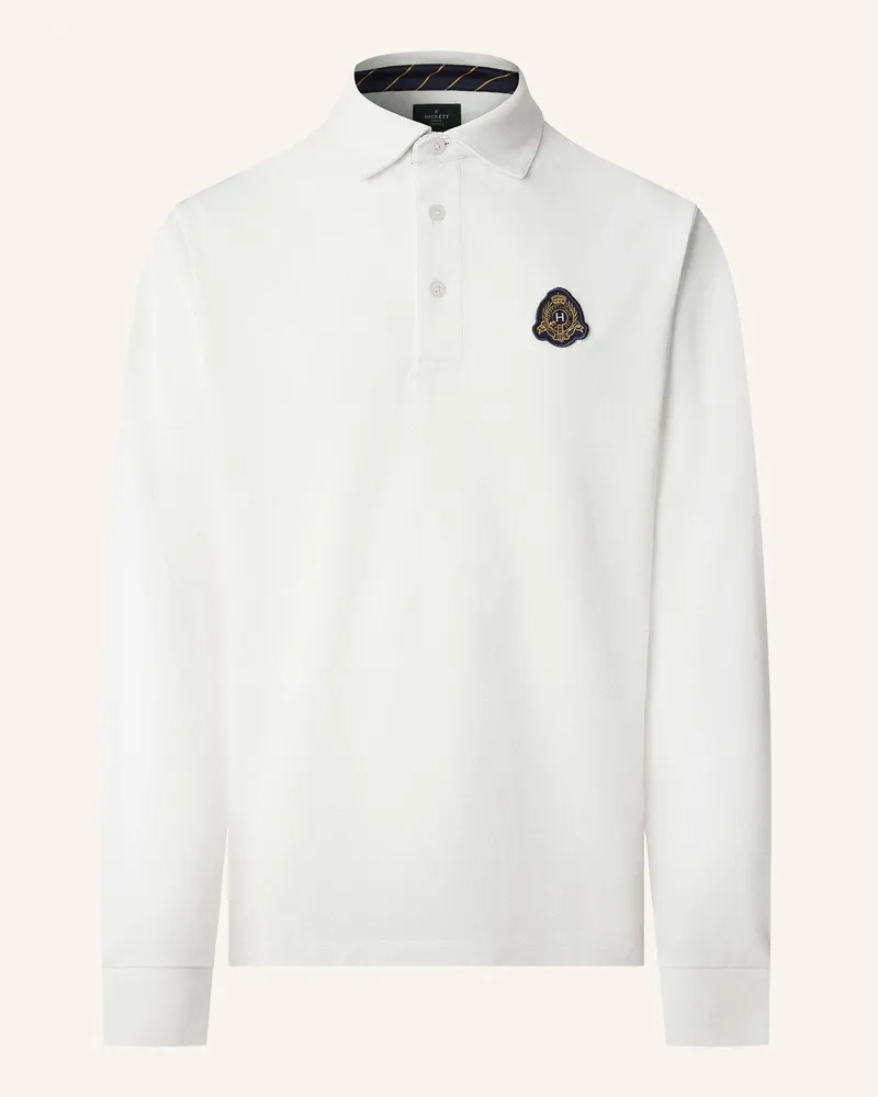 Hackett Poloshirt HERITAGE CREST LGO LS Creme