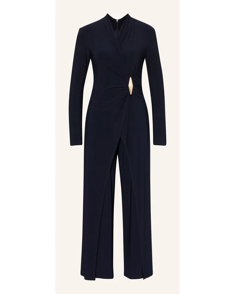 Joseph Ribkoff Jumpsuit in Wickeloptik Blau