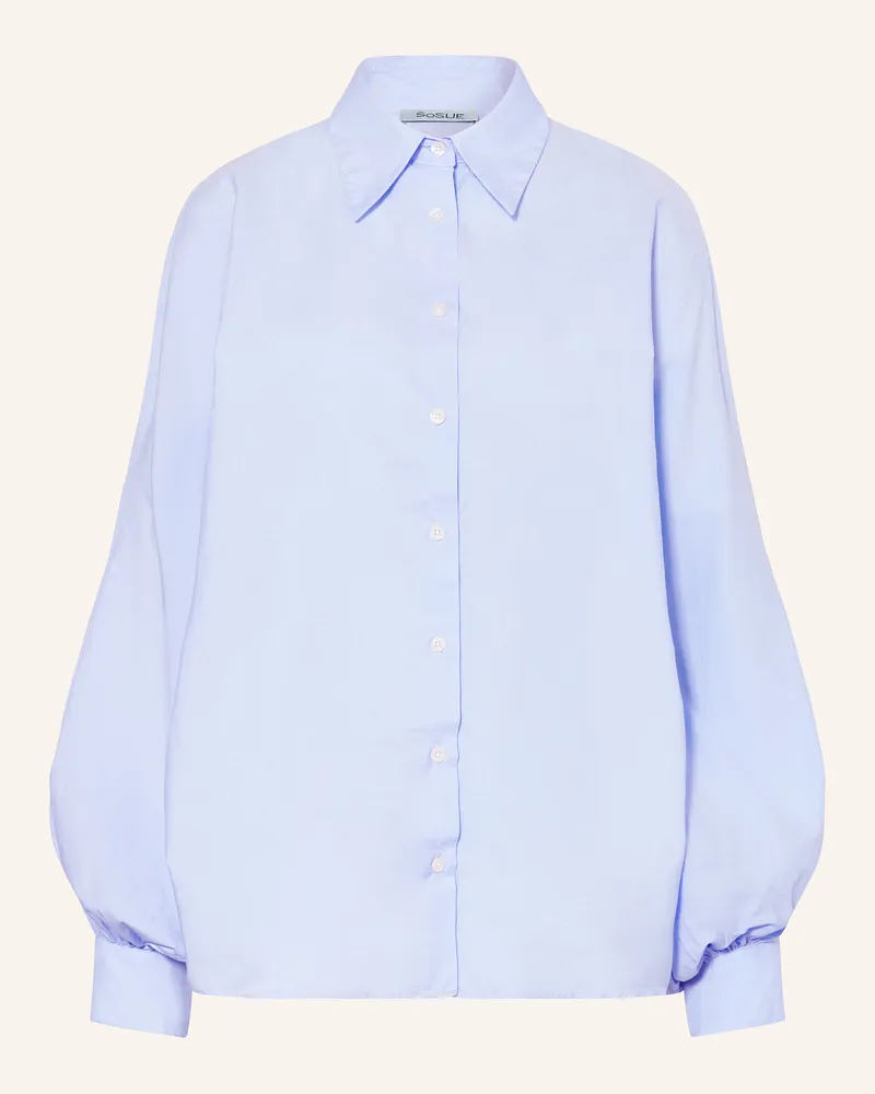SoSUE Hemdbluse blau Hellblau