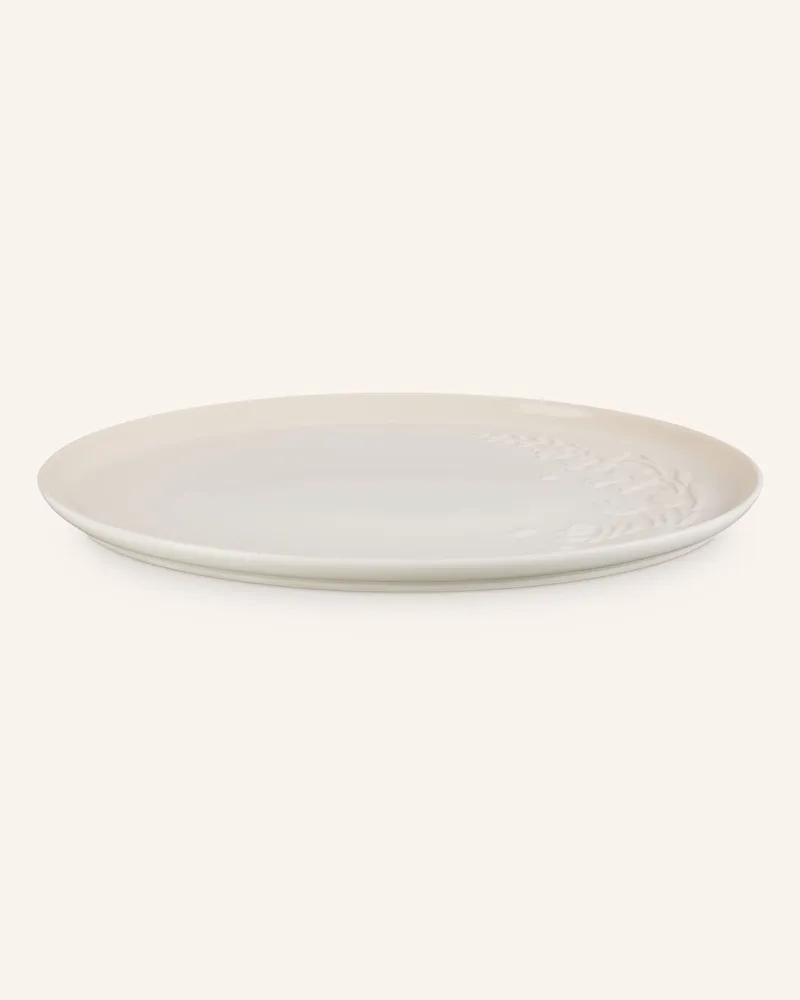 Le Creuset Servierplatte JARDIN Meringue