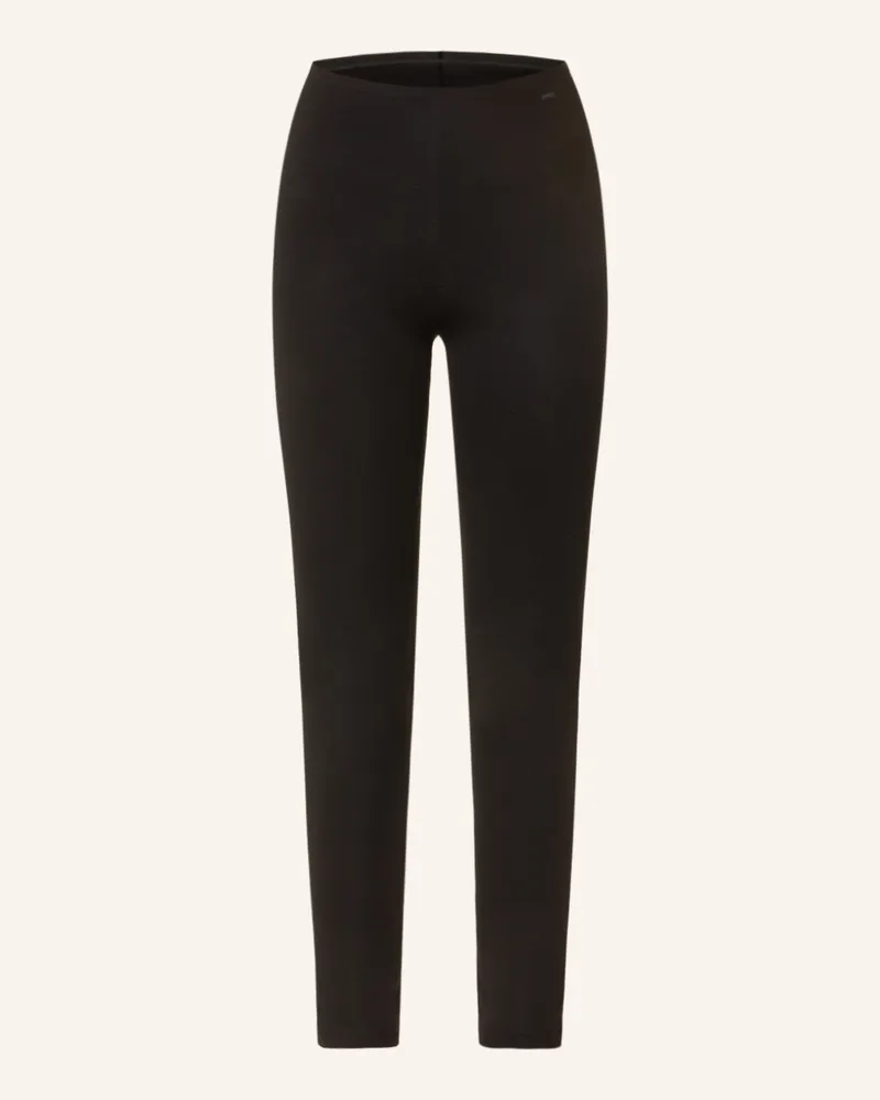 Mey Lounge-Leggings Serie SUPERFINE ORGANIC Schwarz