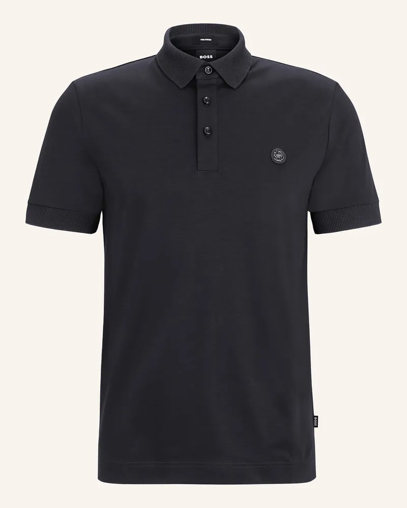 HUGO BOSS Jersey-Poloshirt Parris blau Dunkelblau
