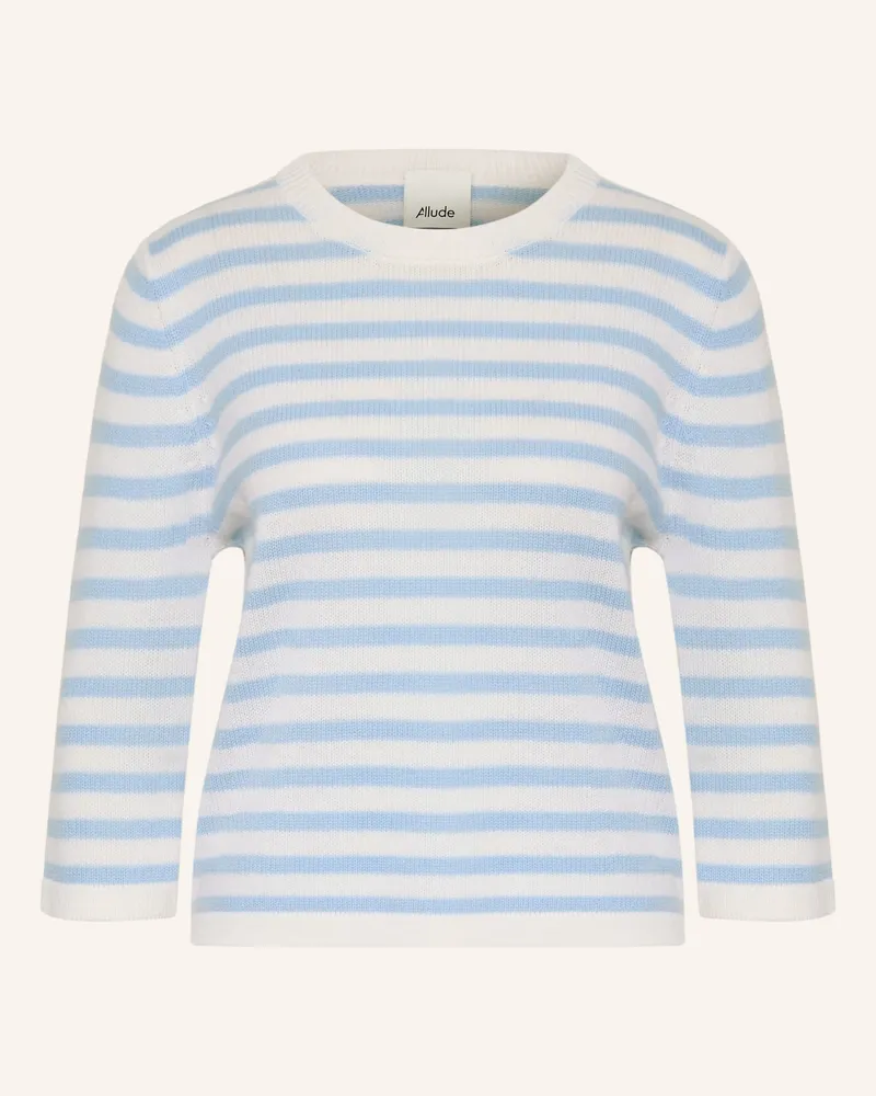 ALLUDE Pullover Mit Cashmere blau Ecru
