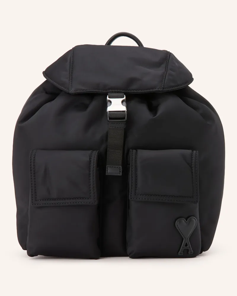 AMI Paris Rucksack schwarz Schwarz