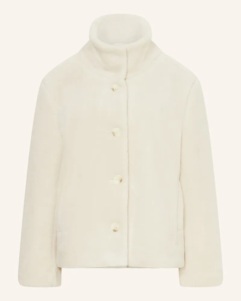 Darling Harbour Kunstfell-Jacke Creme