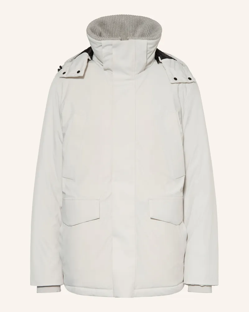Strellson Jacke Plaza Mit Abnehmbarer Kapuze grau Hellgrau