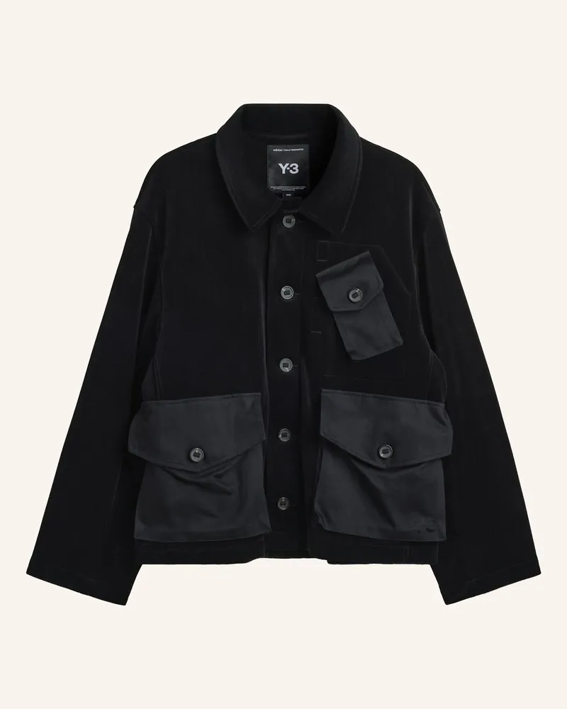 Y-3 Y-3 Utility-Blouson, Samtcord schwarz Schwarz