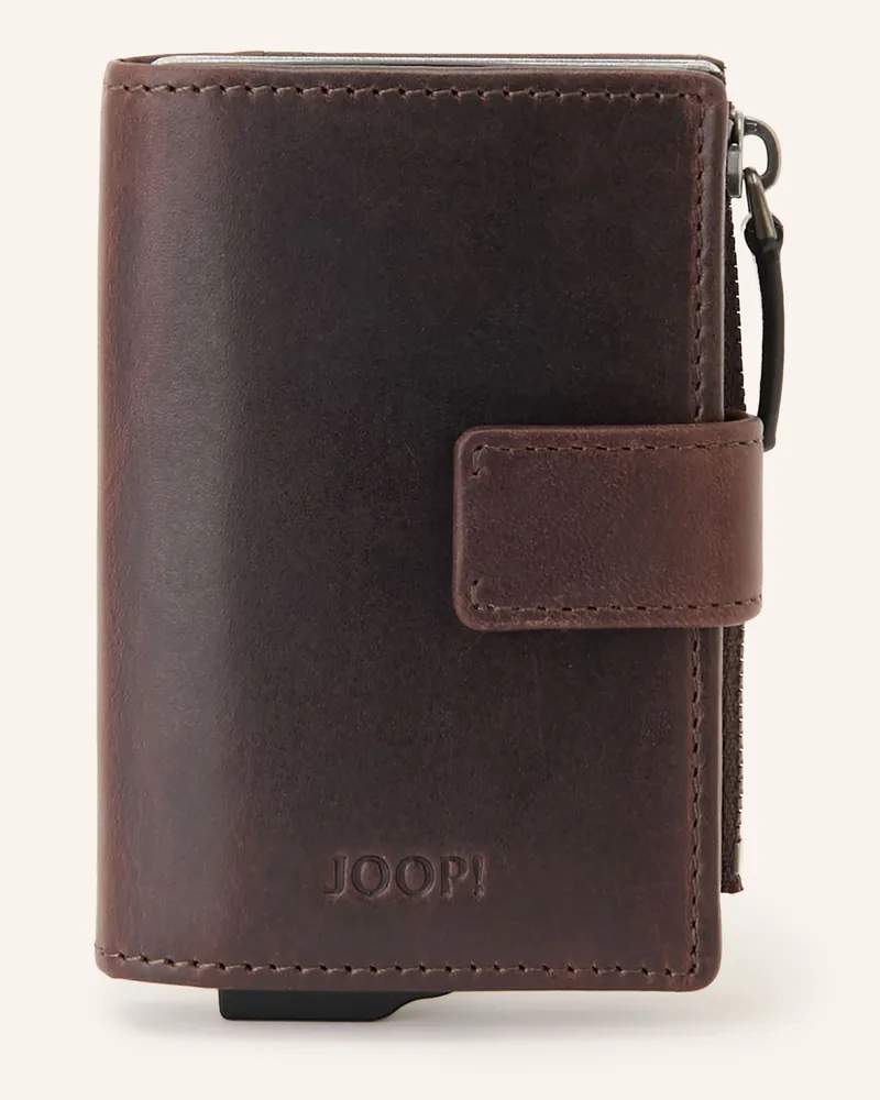 JOOP! Kartenetui Cerratano C-Four E-Cage braun Dunkelbraun