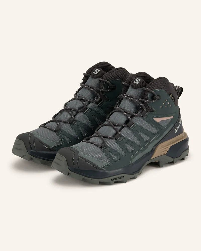 Salomon Wanderschuhe X Ultra 360 Mid Gtx gruen Dunkelgrau