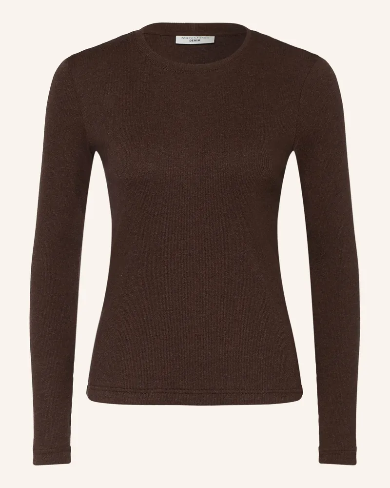 Marc O'Polo Longsleeve braun Dunkelbraun