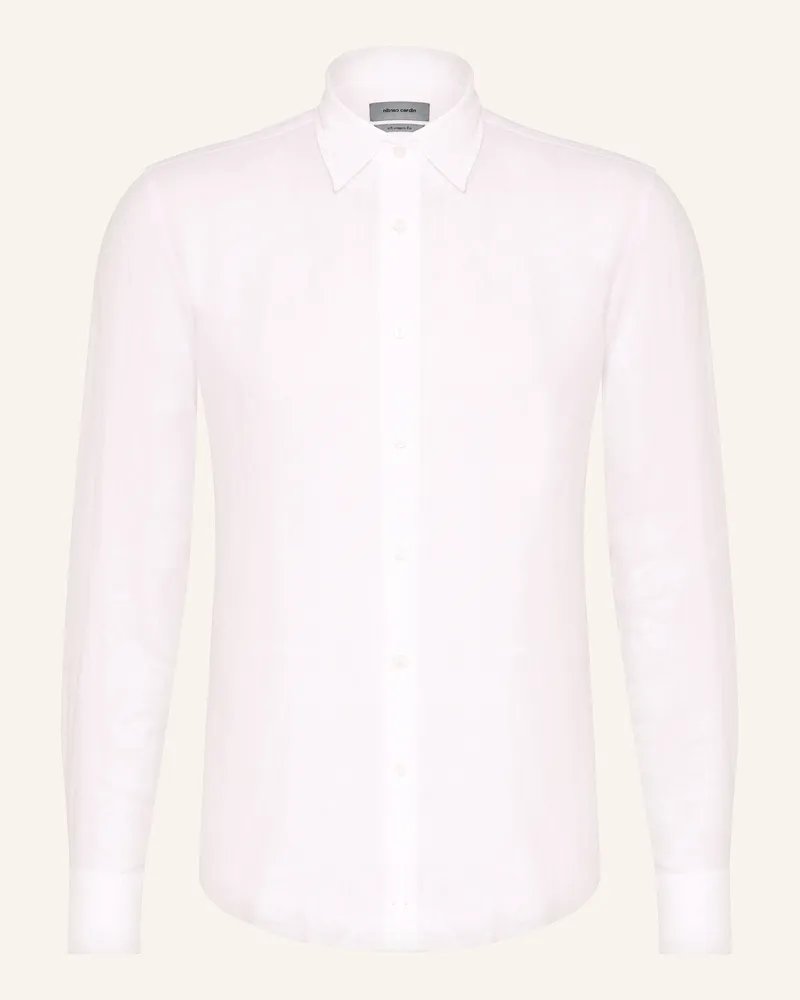 Pierre Cardin Leinenhemd Modern Fit Weiss
