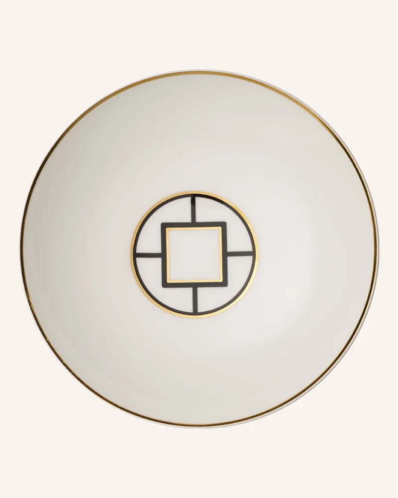 Villeroy & Boch Suppenteller Metrochic weiss Gelb