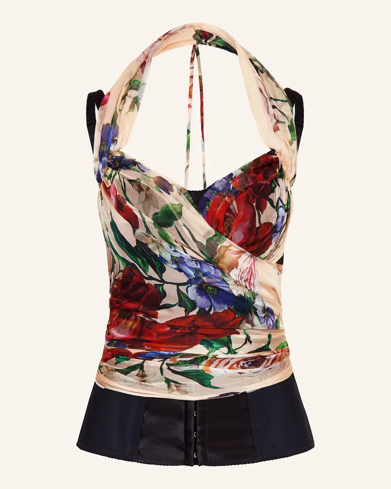 Dolce & Gabbana Blusentop mit Seide Beige