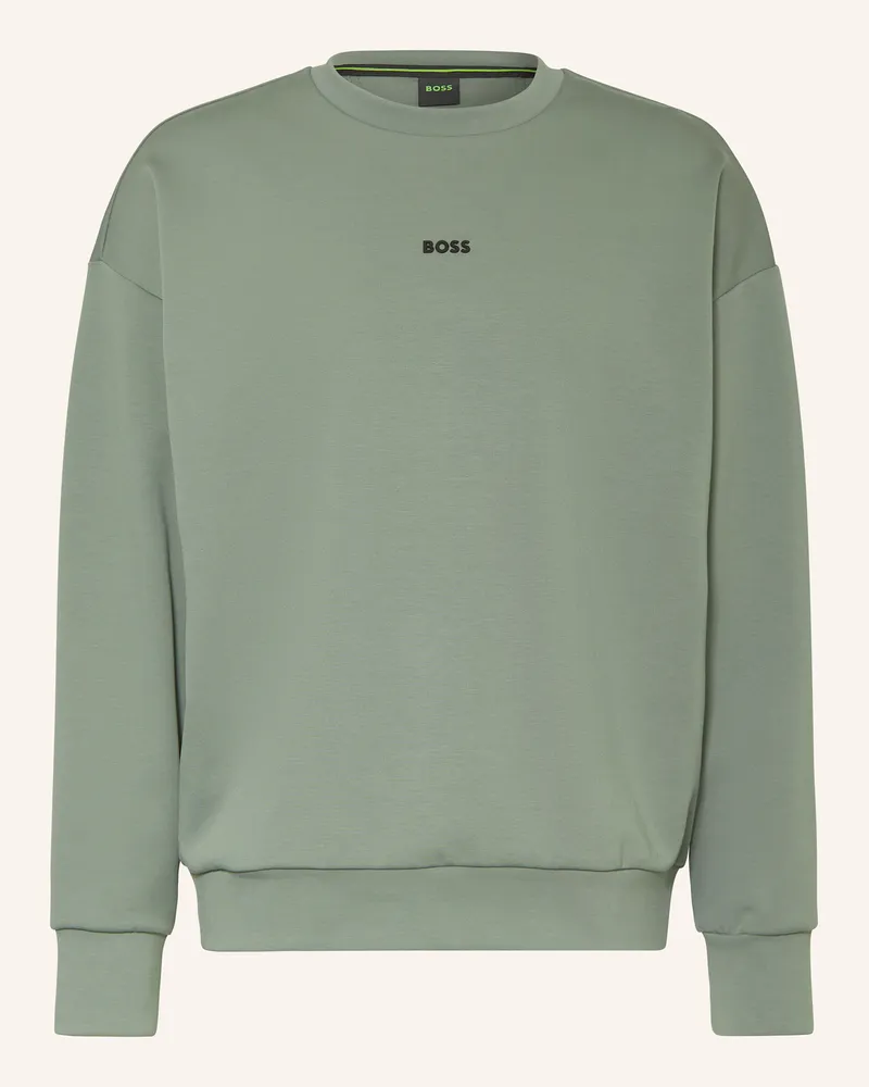 HUGO BOSS Sweatshirt Stenson gruen Hellgrün