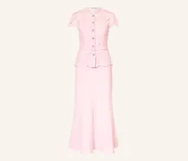 Kleid Mit Spitze Und Schmucksteinen pink